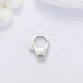 Wholesale Personalized Silver Sterling 925 Standard Oxidized Pull Tab Shape Lobster Claw Clasp Lock Accessories Jewelry Supplies