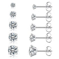 Alloy Arete Ear Piercing Helix Huggie Earrings Hypoallergenic Cubic Zirconia 18K Gold Plated Trendy Wedding Engagement Party