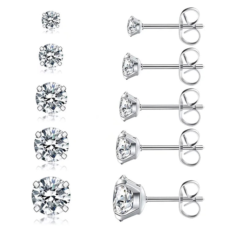 Alloy Arete Ear Piercing Helix Huggie Earrings Hypoallergenic Cubic Zirconia 18K Gold Plated Trendy Wedding Engagement Party