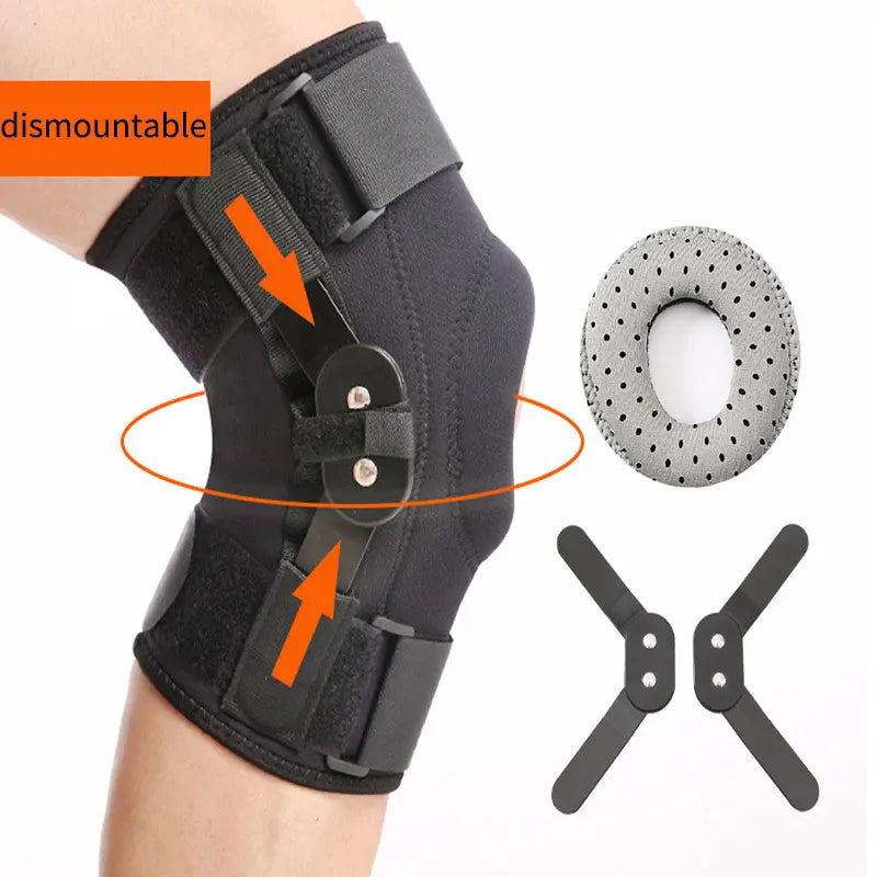 Adjustable Hinged Knee Support Brace Open Patella Magnetic Flexible Neoprene Knee Brace Good Selling Protective Type