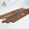 MUMU Matte Surface Mosaic Tile Wooden Interior Glazed Parquet Decorative Wall Wood Mosaic