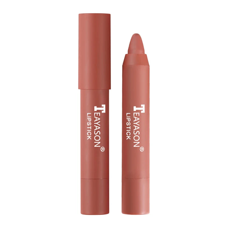 Waterproof Matte Lipstick Pen Lasting Nude  Lipstick Easy to Wear Non Sticky Cup Red Batom Lips Makeup Cosmetic