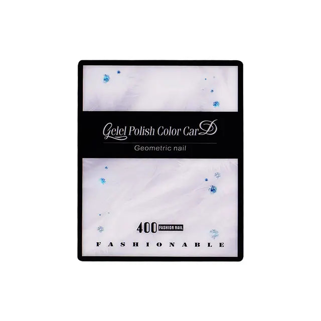 Hot Acrylic Display 400 Color Nail Shop Common Nail Polish DIY Color Card Display Sample Book