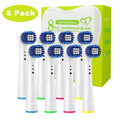 Electric Toothbrush Replacement Brush Heads 8 Pcs Refill Compatible with Teeth Cleaning 7000/Pro 1000/9600/5000/3000/8000