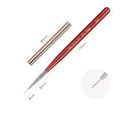 2025 Wholesale Price Red Resin Handle Nail Liner Brush with PA Nylon Hair Liner Brush by Nail Brush Manufacturer BW21-802