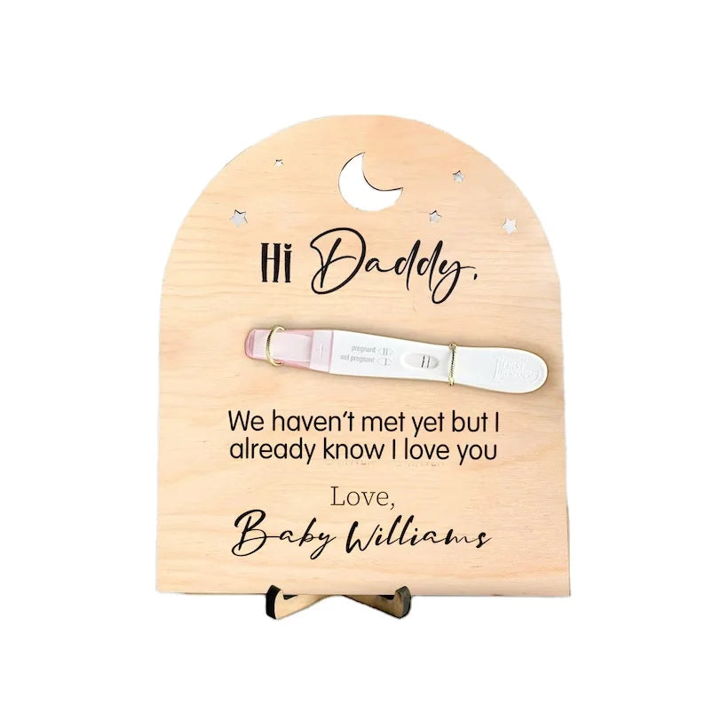 New Dad Gift Pregnancy Test Keepsake Pregnancy Announcement Sign  to Husband