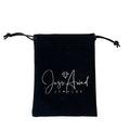 Accept Custom Brand Logo 4x5 Inch Black Drawstring Velvet Jewelry Accessories Bags