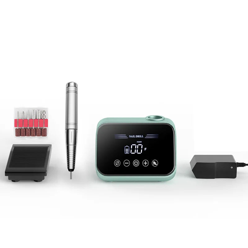 Professional Nail Drill Machine 35000RPM Time-saving Electric Nail File Efile With Speed Display for Acrylic Nails Polish Gel