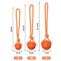 2025 Dog Toys Interactive Pet Puppy Molar Bite Rubber Toy Elastic Ropes Dog Tooth Cleaning Chewing Suction Ball Toys Nylon Rope