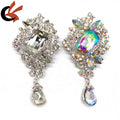 Luxury Glass Gems Crystal Rhinestone Brooches for Wedding Garment Decoration