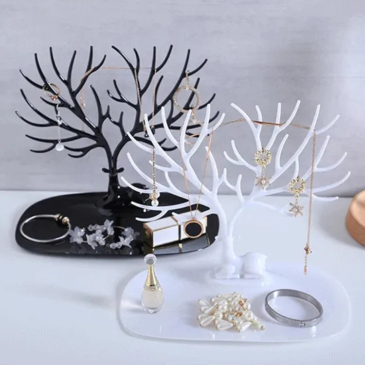 Earrings Card Necklace Ring Pendant Bracelet Jewelry Display Deer Stand Tray Tree Storage Jewelry Organizer Holder