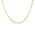 Trendy Waterproof Design Jewelry Heart Shape Love Pieces Chain Necklace 18k Gold Plated Stainless Steel Choker Necklaces YF4076
