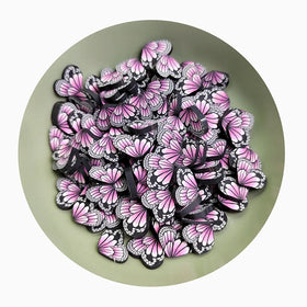 Butterfly Wings Slices Polymer Hot Clay Sprinkles for Crafts Making Nails Sticker DIY Slimes Filler Accessories
