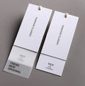 Private Brand Garment Accessories Manufacturer Specialty Paper Butter Paper Texture Swingg Tags Clothing Hang Tag