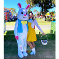 Customized Adult Rabbit Bunny Mascot Costumes Cartoon Cosplay Easter Party Animal Mascots For Sale
