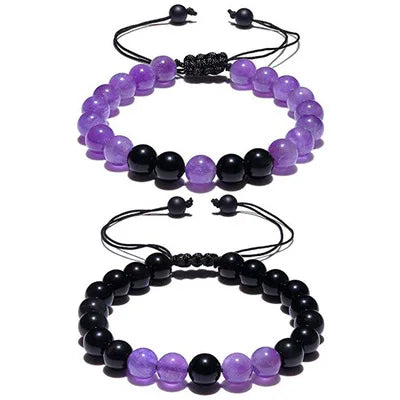 Cheap Radiation Protection Bracelet Lava Rock Stone Adjustable Couple Bracelet Fashion Natural Beaded Bracelet for Unisex