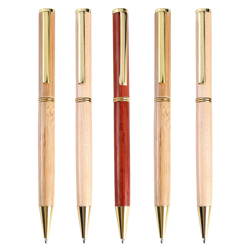 Promotional Customized Natural Bamboo Pen Engraved Eco Friendly Wood Ballpoint Pens With Logo