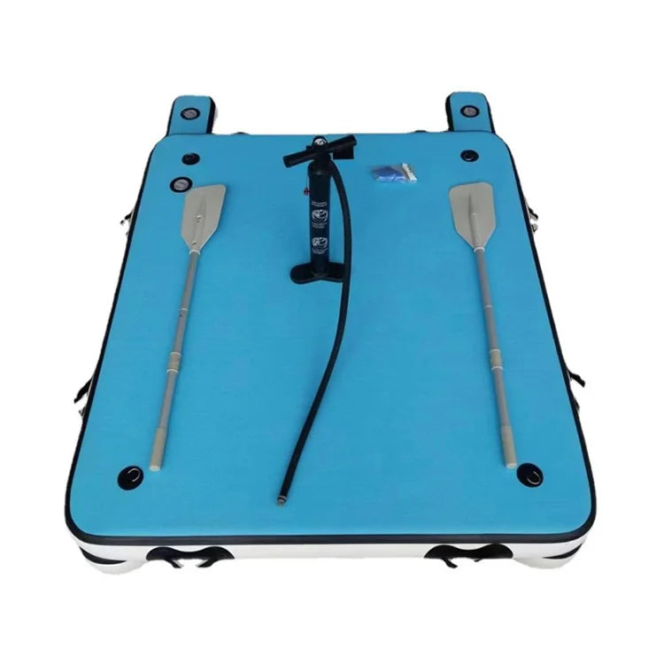 Wholesale Water Play 20cm Thickness Drop Stitch Anti-slip Floating Dock With EVA Pad Water Inflatable Floating Platform