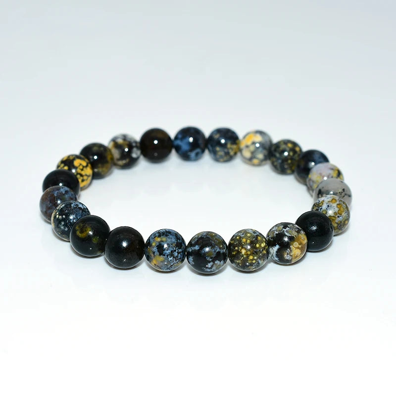 Wholesale 6/8/10mm Natural Blue Ocean Jasper Bracelet for Women Men