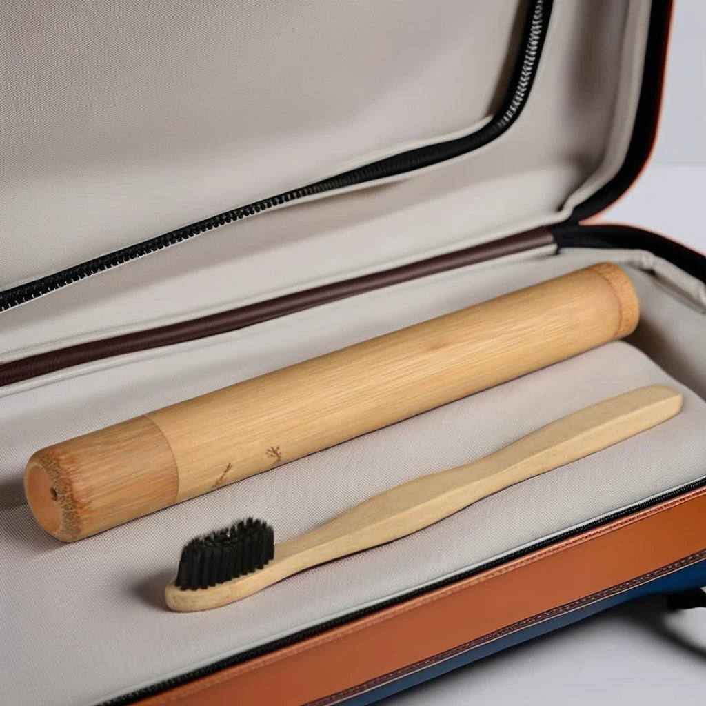 CE Approved Eco-Friendly Biodegradable Hotel Bamboo Toothbrush Disposable Customized OEM Logo Soft Charcoal Travel Cleaning