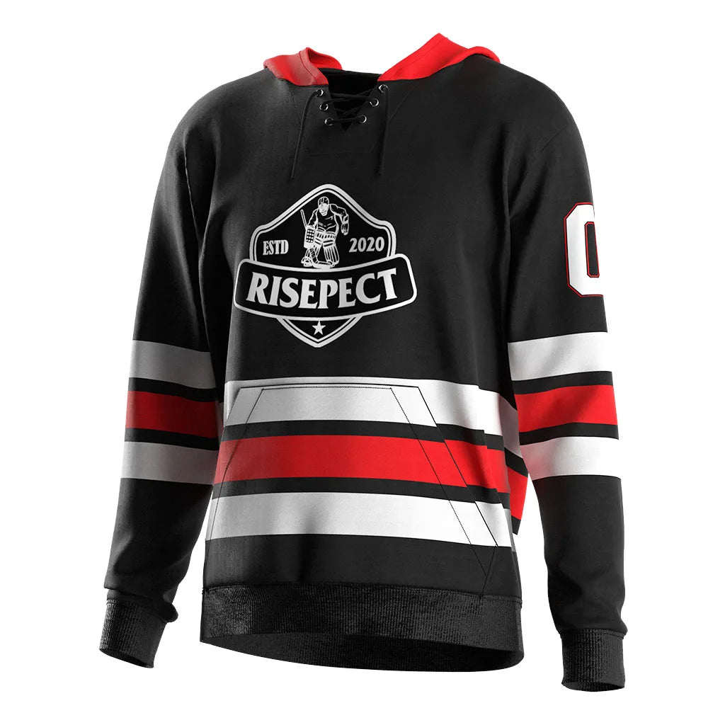 Design Men'S Training Long Sleeve Embroidery Oversized Female Team Uniform Cheap Ice Jerseys Hockey Jersey Hoodie