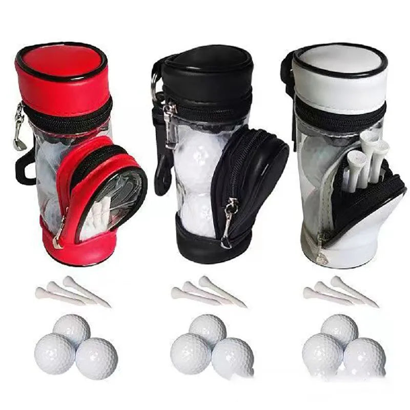 Simplicity Durable PU Mini Golf Bag Portable Waterproof and Wear-Resistant Accessories Convenient Portable Durable Golf Pouch