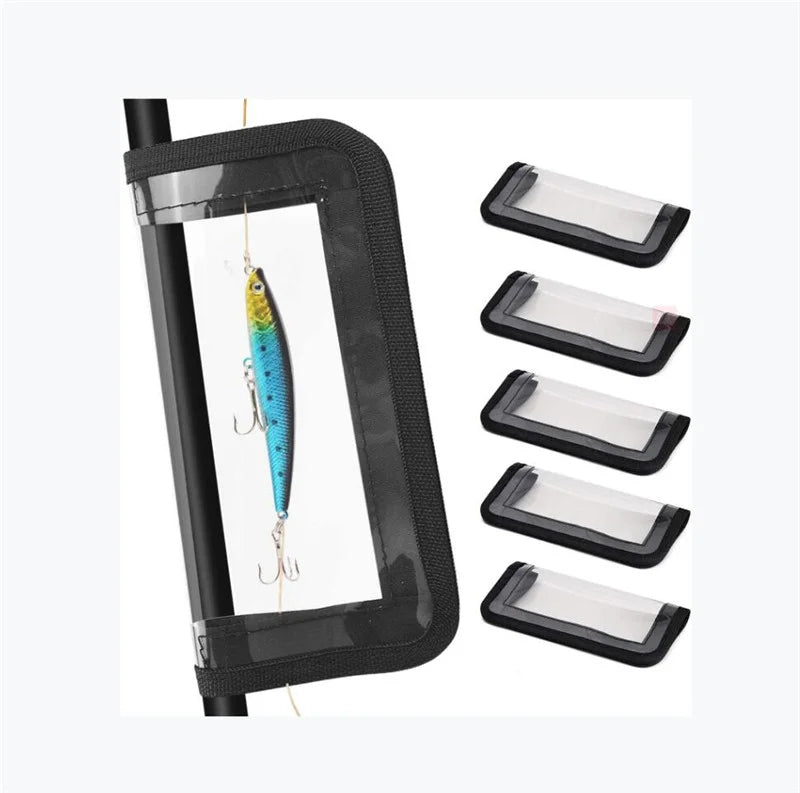 PVC Puncture Resistant Fishing Lure Wraps Fishing Lure Shrink Wraps Clear Hook Protectors Wraps Outdoor Fishing Gear Tools