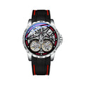 Stainless Steel Case OEM Custom Luxury Hollow Out  Men Waterproof Business Automatic Watch Premium Tourbillon Watches