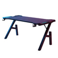 H-leg Gaming Table Desktop Computer  OfficeDesk Internet Cafe Game Table With Headphone Holder Bright Gaming Table
