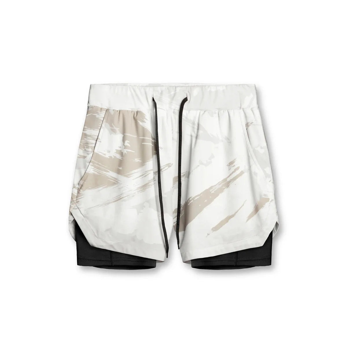 Men's Custom Logo Gym Shorts with Double Layer Pockets 5 Inch Workout Training Athletic Sports Nylon Casual Style Eco-Friendly
