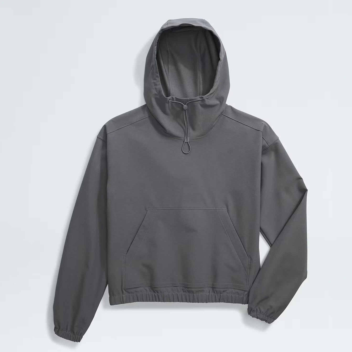 Women's Relaxed Fit Four Way Stretch Breathable Adjust Hood Long Sleeve Hoodies With Kangaroo Pocket
