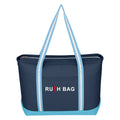 Ruthbag Women's Large Cotton Canvas Tote Bag Clear Designer with Leopard Pattern