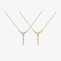 FUAMAY 2022 Gold Filled Cluster Diamond Chokers Necklaces Paradis Cross Flower Link Chain for Party Gift Anniversary