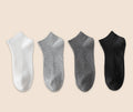 YS-M202 Men's and Women's Loafer Socks White Black Solid Low Cut No Show Business Socks Casual Anti-Bacterial Sox Wholesale