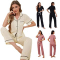 New Arrivals Summer Milk Silk Short Sleeve Sleepwear Loose Cartoon Lounge Wear Pajamas for Women