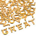 Anti Tarnish 18K Stainless Steel Mini 26 English Initial Letters A- Z Pendant Charms DIY for Jewelry Bracelet Necklace Making