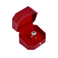 High-end PU Leather Box Ring Necklace Pendant Box with Customized logo Leather Wholesale Ring Boxes