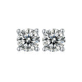 Abiding Jewelry Wholesale S925 Silver 0.5Ct Round Shape Moissanite Diamond 2025 Stud Earrings