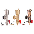 1 Inch Brass End Unit Accessory Automatic Air Vent Drain Valve Manual Floor Heating System Water DN25 Tail Fitting Pressure