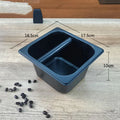 Espresso Accessories Large Capacity Stainless Steel Black Coffee Knock Box for Coffee Ground