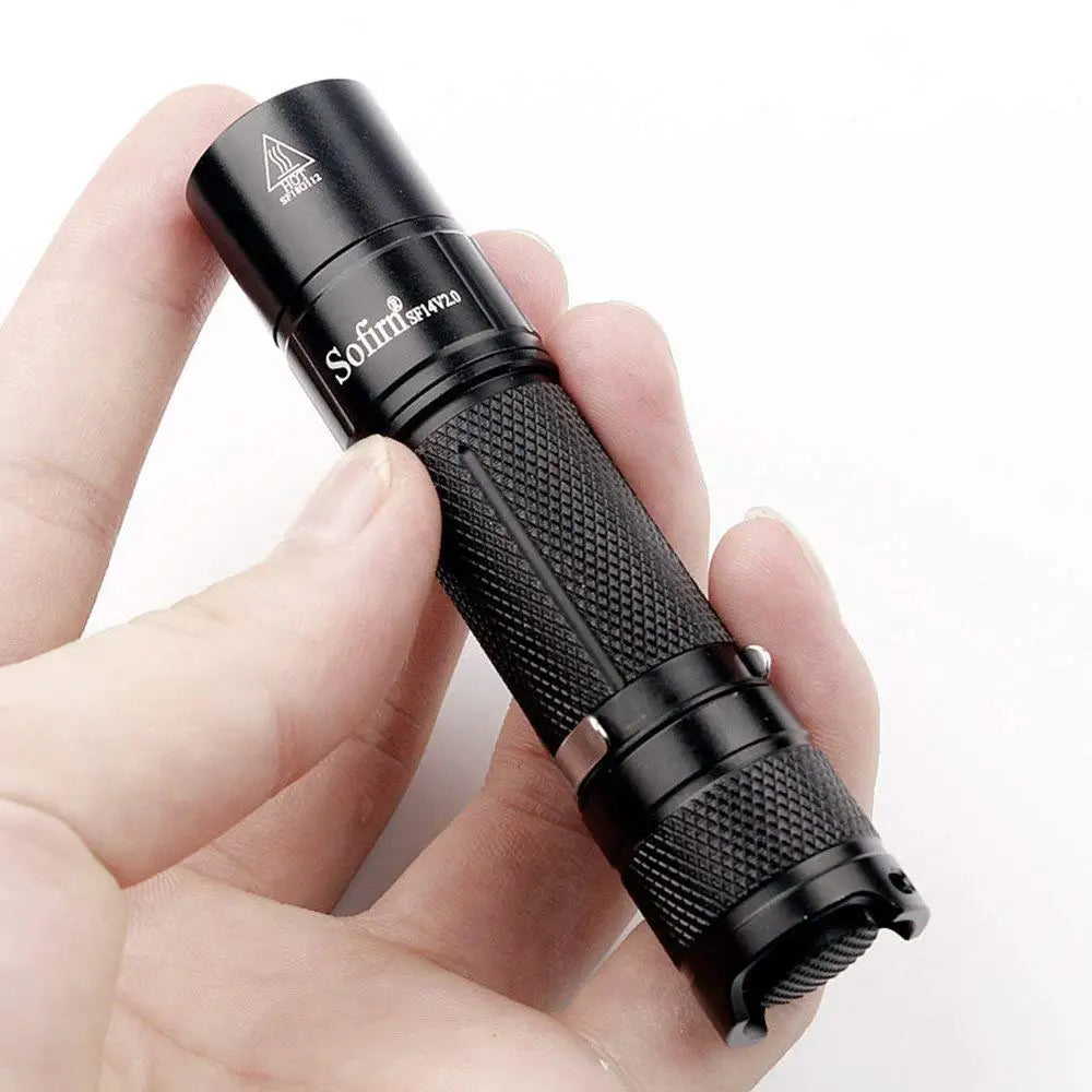 Sofrin Outdoor Portable Mini USB Led Rechargeable Flashlight  Torch Light Hand Lamp