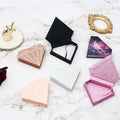 Wholesale Luxury Mink Lashes Empty Glitter Lash Packaging Box Custom Pearls Shape Rigid Cardboard Eyelash Storage Box