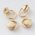 BC012 Metal 8mm/10mm Diy Phone Case Accessories Rivet Button Stud Rings Screw Wallet Chain Connector for Purse Bag