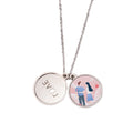 Valentine's Day New Arrivals Sublimation Blanks LOVE Carved Sliding Locket Necklace