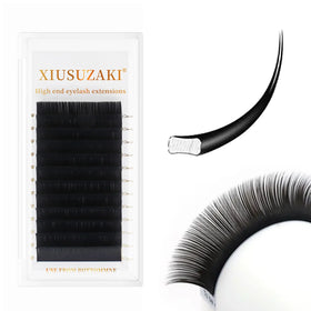 XIUSUZAKI Private Label Vegan Matte Lashes 015 0.20mm Lash Extension Flat Individual Flat Ellipse Lash Extensions
