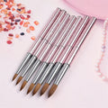 Best Kolinsky Liner Oval Hair Makeup Brushes for Acrylic Nails Luxury Professional Brush Set Private Label Box Available EBay