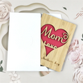 New Custom Love Card Mother's Day Gift Wooden Mother's Day Greeting Card