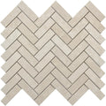 12"x12" Modern Cream Marfil Marble Honed Basketweave Parquet Mosaic Tile with Black Dots for Interior Wall and Hotel Use