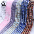 Zhe Ying Natural 2mm 4mm 2*4mm Stone Beads Disc Heishi Bracelet Flat Spacer Beads Abacus Heishi Stone Beads for Jewelry Making