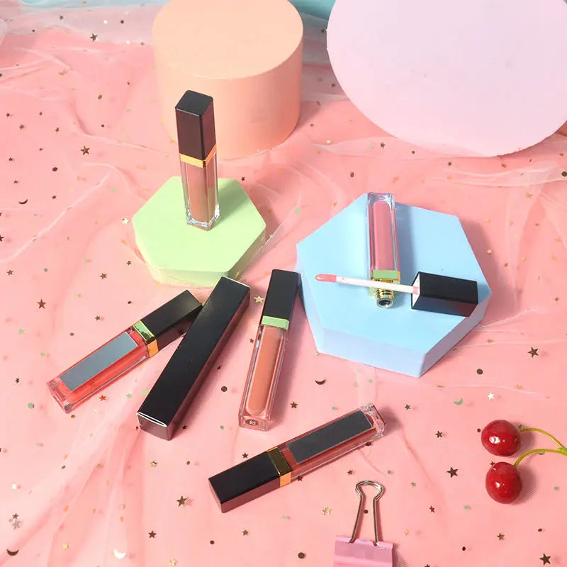 Wholesale Cosmetics Vendors Customize Beauty Make up Private Label 102 Colors Vegan Matte Lip Gloss With Mirror in Stock